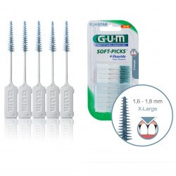Набор межзубных щеток GUM SOFT PICKS, большая, 40 шт.