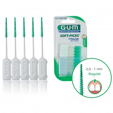 Набор межзубных щеток GUM Soft Picks, стандартная, 40 штук