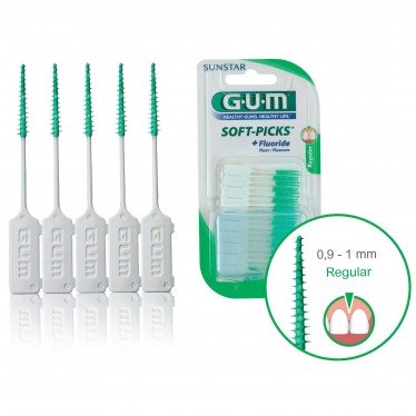 Набор межзубных щеток GUM Soft Picks, стандартная, 40 штук