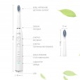 Електрична звукова зубна щітка на 5 режимів чищення Vega VT-600 W (біла)