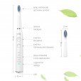 Електрична звукова зубна щітка на 5 режимів чищення Vega VT-600 W (біла)