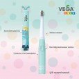 Електрична дитяча звукова зубна щітка Vega Kids VK-500P (рожева)