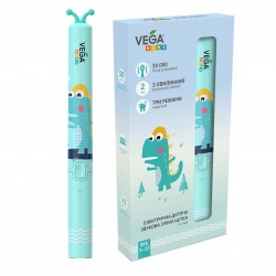 Электрическая детская звуковая зубная щетка Vega Kids VK-500B (бирюзовая)
