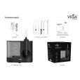 Стационарный ирригатор ротовой полости VT-2000 B (черный), ТМ Vega